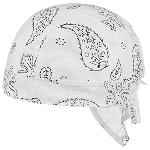 Lipodo Classic Pattern Kinderbandana - Bandana Kinder - 51-55 cm - Kopftuch aus Baumwolle Frühjahr/Sommer - Sommerbandana weiß One Size von Lipodo