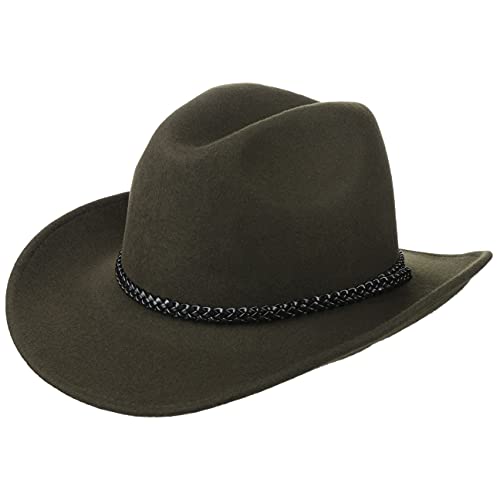 Lipodo Cowboyhut Texashut Wollfilzhut (M/56-57 - Oliv) von Lipodo