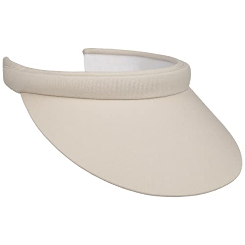 Lipodo Visor Sport Cap Schirm Unifarben Baumwolle Frotteeband Damen Golf Tennis Freizeit Sommer beige One Size von Lipodo