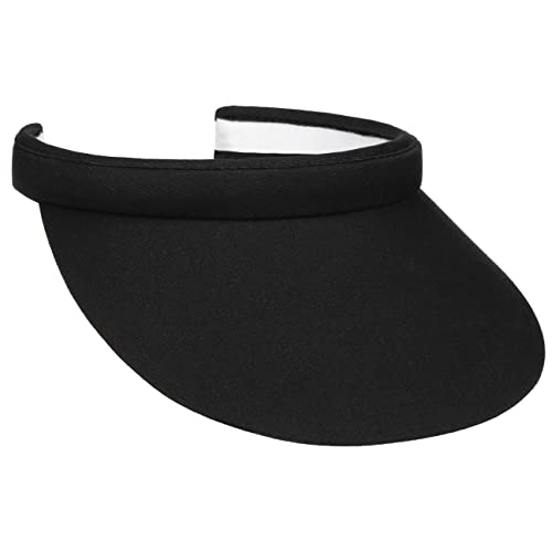 Lipodo Visor Sport Cap Schirm Unifarben Baumwolle Frotteeband Damen Golf Tennis Freizeit Sommer schwarz One Size von Lipodo