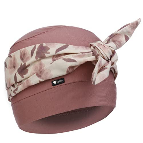 Lipodo Detsy Turban Baumwollturban Stoffturban Damenturban Damen - Made in Italy Frühling-Sommer - One Size rosa von Lipodo