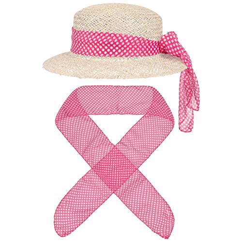 Lipodo Dotty All-in-One Tuch Schal Sommerschal Damenschal Hutband Haarband Accessoire Damen - Frühling-Sommer Herbst-Winter - One Size fuchsia von Lipodo