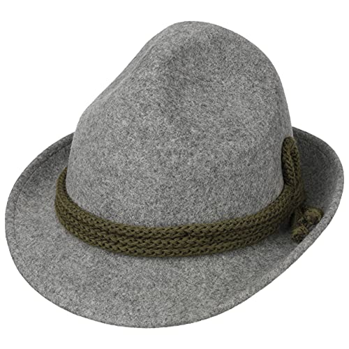 Lipodo Dreispitz Wollfilz Hut Klassik - Trachtenhut Herren - Tirolerhut Made in Italy - Alpenhut Wasserabweisend - Oktoberfesthut Sommer/Winter grau-Oliv 55 cm Lipodo Dreispitz Wollfilz Hut Klassik - Trachtenhut Herren - Tirolerhut Made in Italy - Alpenhut Wasserabweisend - Oktoberfesthut Sommer/Winter grau-Oliv 55 cm von Lipodo
