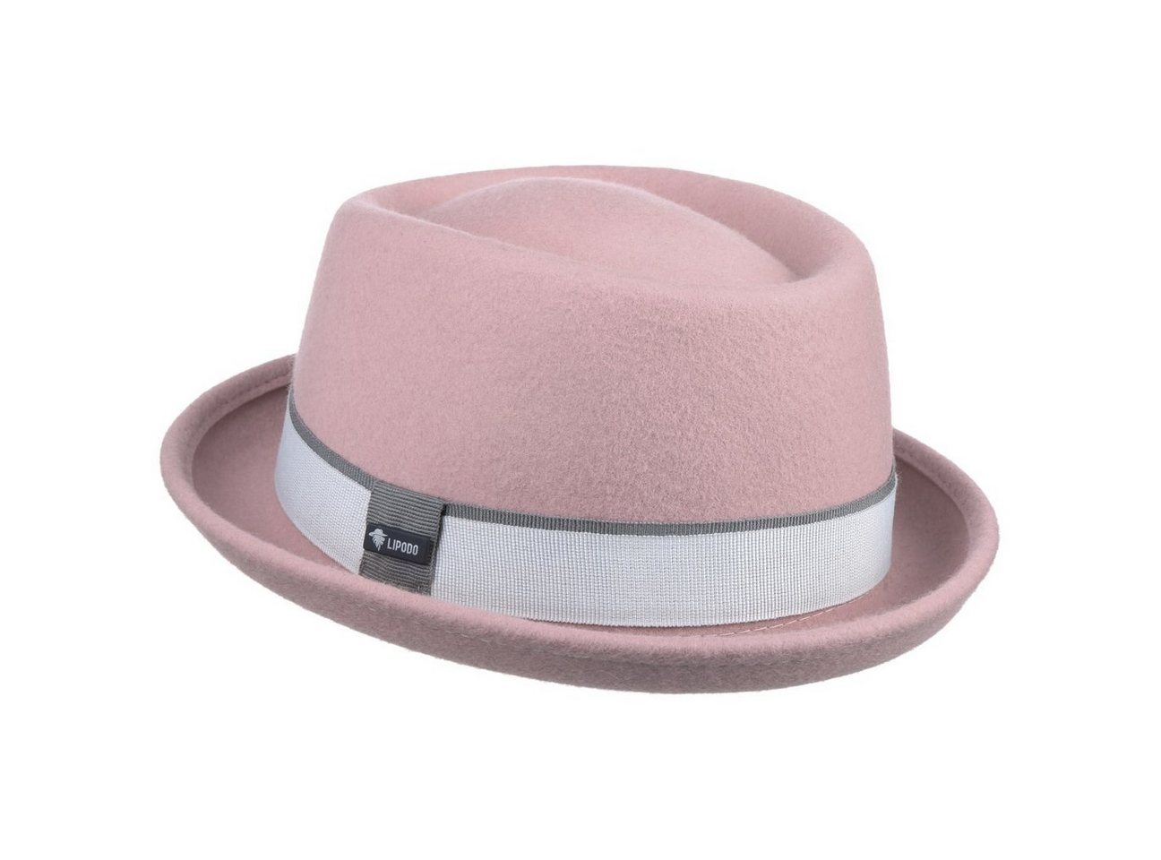 Lipodo Fedora (1-St) Wollfilzhut mit Ripsband, Made in Italy von Lipodo