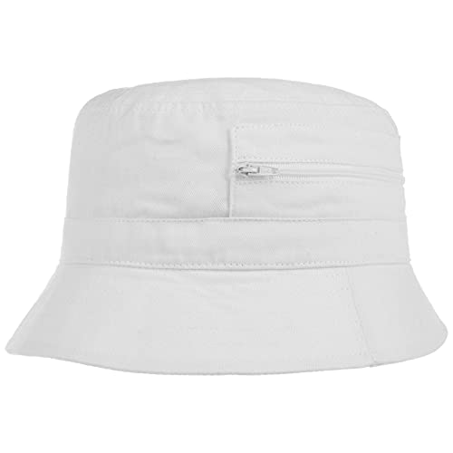 Lipodo Fischerhut Damen/Herren - Aus Baumwolle - Anglerhut mit eingenähter Tasche (Reißverschluss) - Sommerhut als Sonnenschutz - M von Lipodo