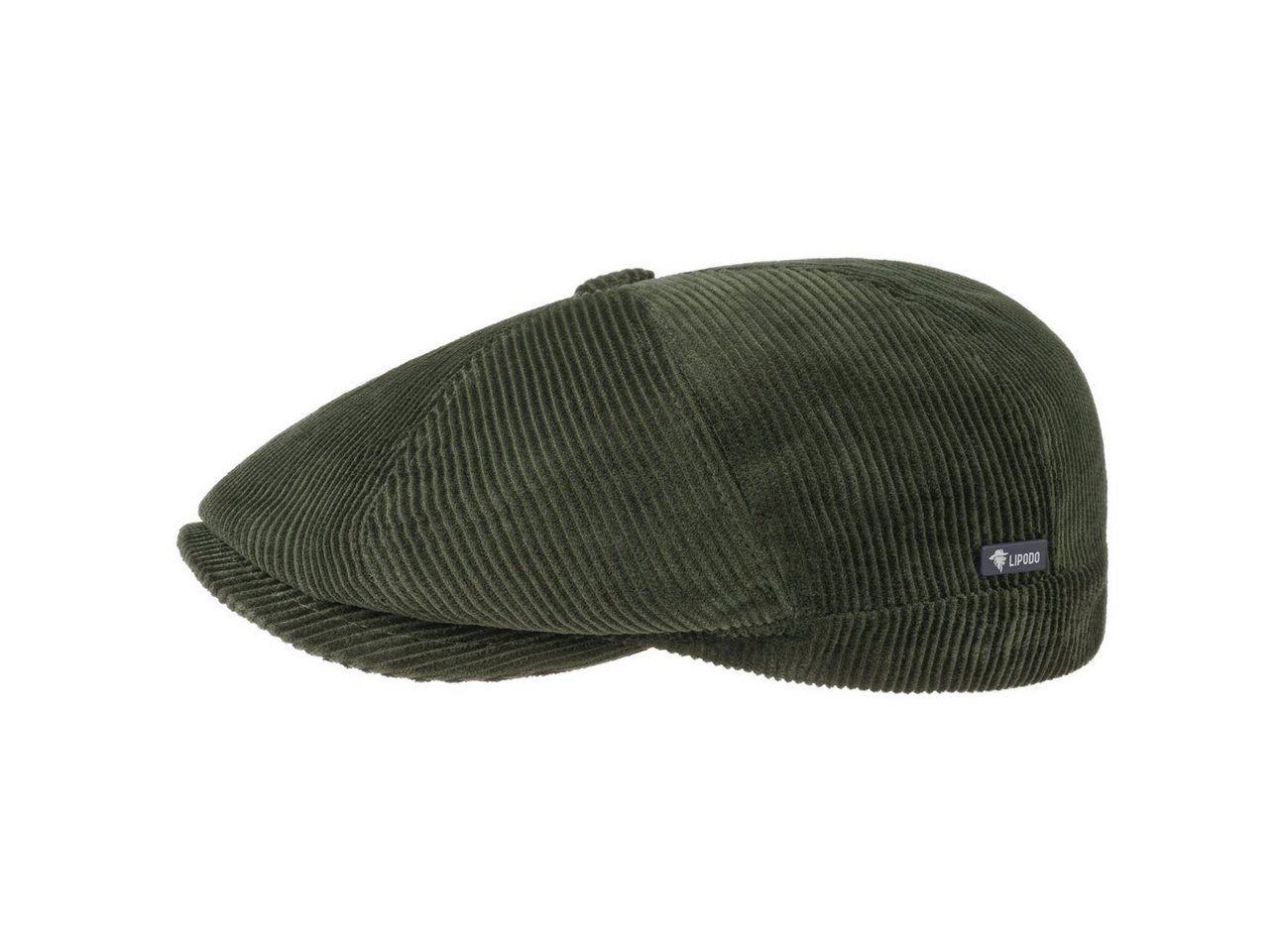 Lipodo Flat Cap (1-St) Cordcap mit Schirm, Made in Italy von Lipodo