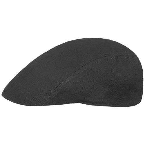 Lipodo Flatcap Schirmmütze Herren - Mütze in Einheitsgröße (55-60 cm) - Cap aus 100% Baumwolle - Schiebermütze schwarz von Lipodo
