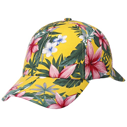 Lipodo Flower Cap mit Schleife Basecap Baseballcap Damencap Baumwollcap Sonnencap Damen - Schirm Frühling-Sommer - One Size gelb von Lipodo