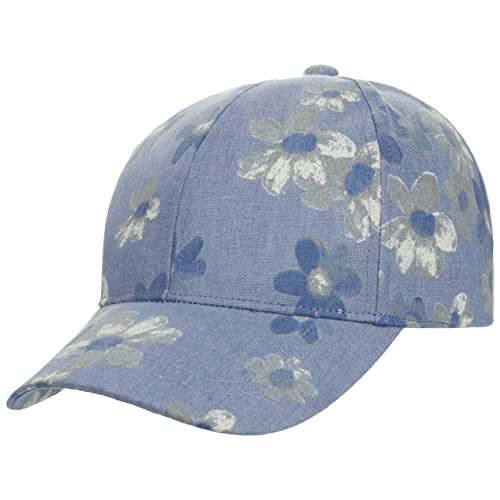 Lipodo Jeans Flowers Holiday Cap Basecap Baseballcap Baumwollcap Damen - mit Schirm Frühling-Sommer - One Size blau von Lipodo