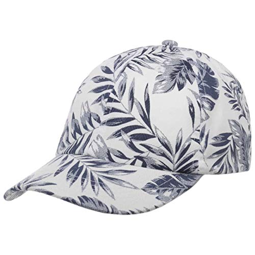 Lipodo Leaves Kindercap Jungen/Mädchen - Basecap mit Baumwolle - One Size Kindergröße (ca. 49-56 cm) - Waschbar bis 30 Grad - Baseballmütze mit Tropenprint - Kappe Frühjahr/Sommer weiß One Size von Lipodo