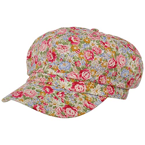 Lipodo Little Flowers Ballonmütze Damen 100% Baumwolle Schirmmütze Floral Mehrfarbige Sommercap Gummizug Waschbar 30 °C Frühjahr Sommer grün M (57-58 cm) von Lipodo