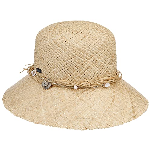 Lipodo Malima Raffiahut Damenhut Rafifiastrohhut Strohhut Sonnenhut Damen - Made in Italy Frühling-Sommer - One Size Natur von Lipodo