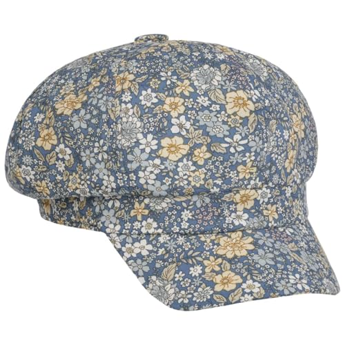 Lipodo Millefleurs Allover Ballonmütze Schirmmütze Schildmütze Damencap Newsboy Cap Baker-Boy-Mütze Damen/Kinder - mit Schirm Frühling-Sommer Sommer - 52 cm blau von Lipodo