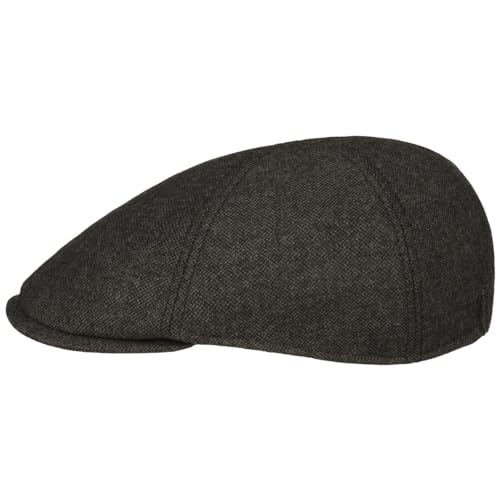 Lipodo Millstone Flatcap Schirmmütze Schiebermütze Wollcap Herren - mit Schirm, Schirm Herbst-Winter - L (59-60 cm) grau von Lipodo