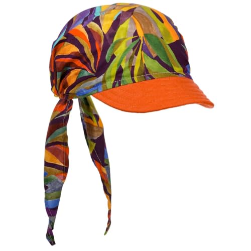 Lipodo Multicolour Print Bandana Cap Sommercap Baumwolle Leinen Made in Italy Damen Frühjahr Sommer bunt One Size von Lipodo