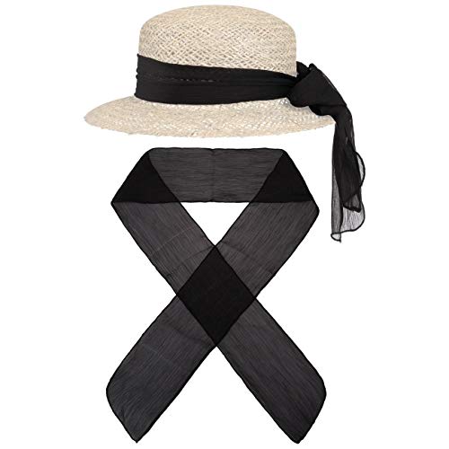 Lipodo Multitasking All-in-One Tuch Schal Sommerschal Damenschal Hutband Haarband Accessoire Damen - Frühling-Sommer - One Size schwarz von Lipodo