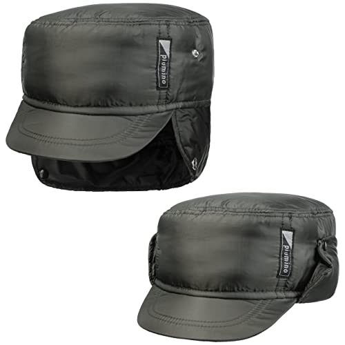 Lipodo Piumino Armycap mit Ohrenklappen Herren - Wasserabweisende Cap mit Innenfutter - Herrencap aus Baumwolle - Kappe Herbst/Winter - Wintercap Oliv L (58-59 cm) von Lipodo