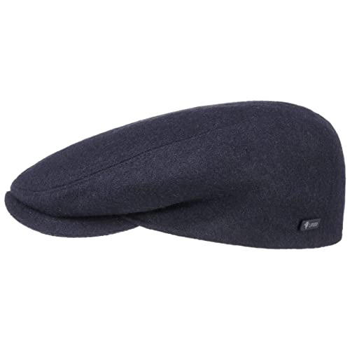 Lipodo Sport Flatcap - Schiebermütze Damen Herren - Flache Mütze mit Schirm - sportliche Schirmmütze Übergangszeit und Winter Blau 51 cm von Lipodo