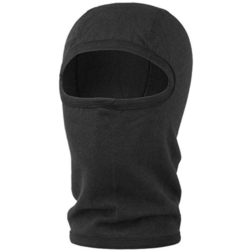 Lipodo Sturmhaube Damen Herren Skimaske aus Baumwolle Schlupfmütze Thermoaktiv Balaclava Wintermütze Winter schwarz One Size von Lipodo