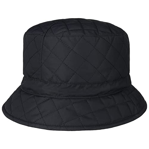 Lipodo Teflon Fischerhut - Steppmuster - Regenhut mit Fleecefutter - Stoffhut - Damen/Herren - Herbst/Winter dunkelblau S (55-56 cm) von Lipodo