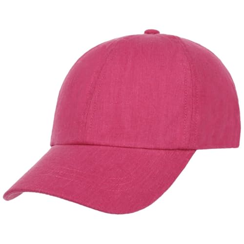 Lipodo Uni Summer Cap - Einfarbige Kappe - Basecap Unisex - Mit Stretchfutterband - Baumwoll-Leinen-Mix - Für Frühjahr/Sommer Fuchsia One Size von Lipodo
