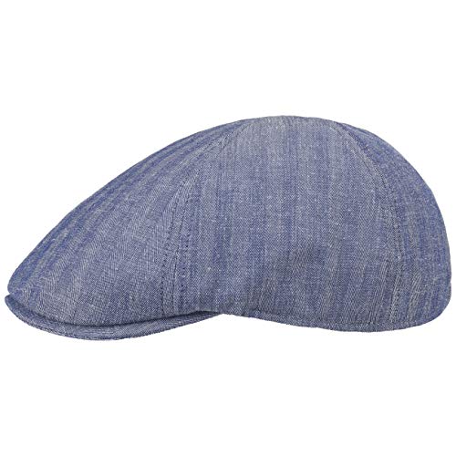 Lipodo Vancouver Flatcap Schirmmütze Schiebermütze Herren - mit Schirm Frühling-Sommer - M (57-58 cm) blau von Lipodo