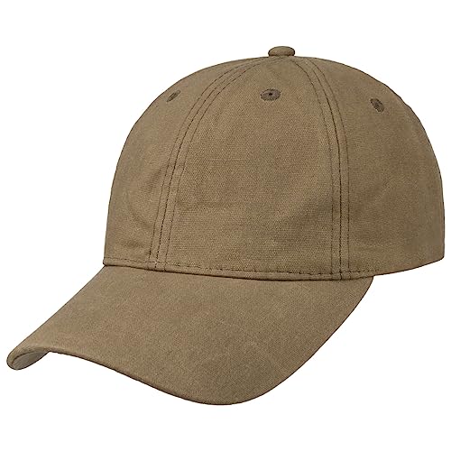 Lipodo Waxed Cotton Cap Unisex Basecap Wasserabweisend für alle Jahreszeiten Hellbraun One Size von Lipodo