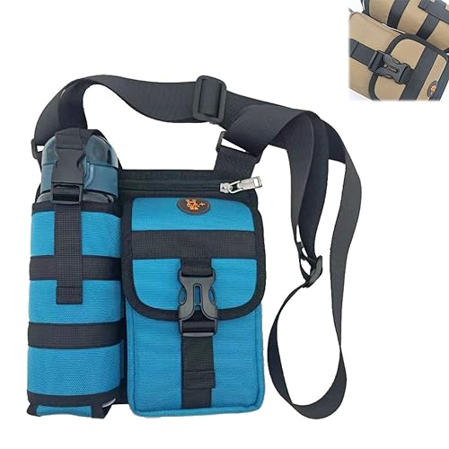 Lipski Water Bottle Holder Bag,Shoulder Bags with Water Bottle Holder,Crossbody Water Bottle Pouch,Men's Single Shoulder Messenger Bag Casual Walking Water Cup Bag (D) von Lipski