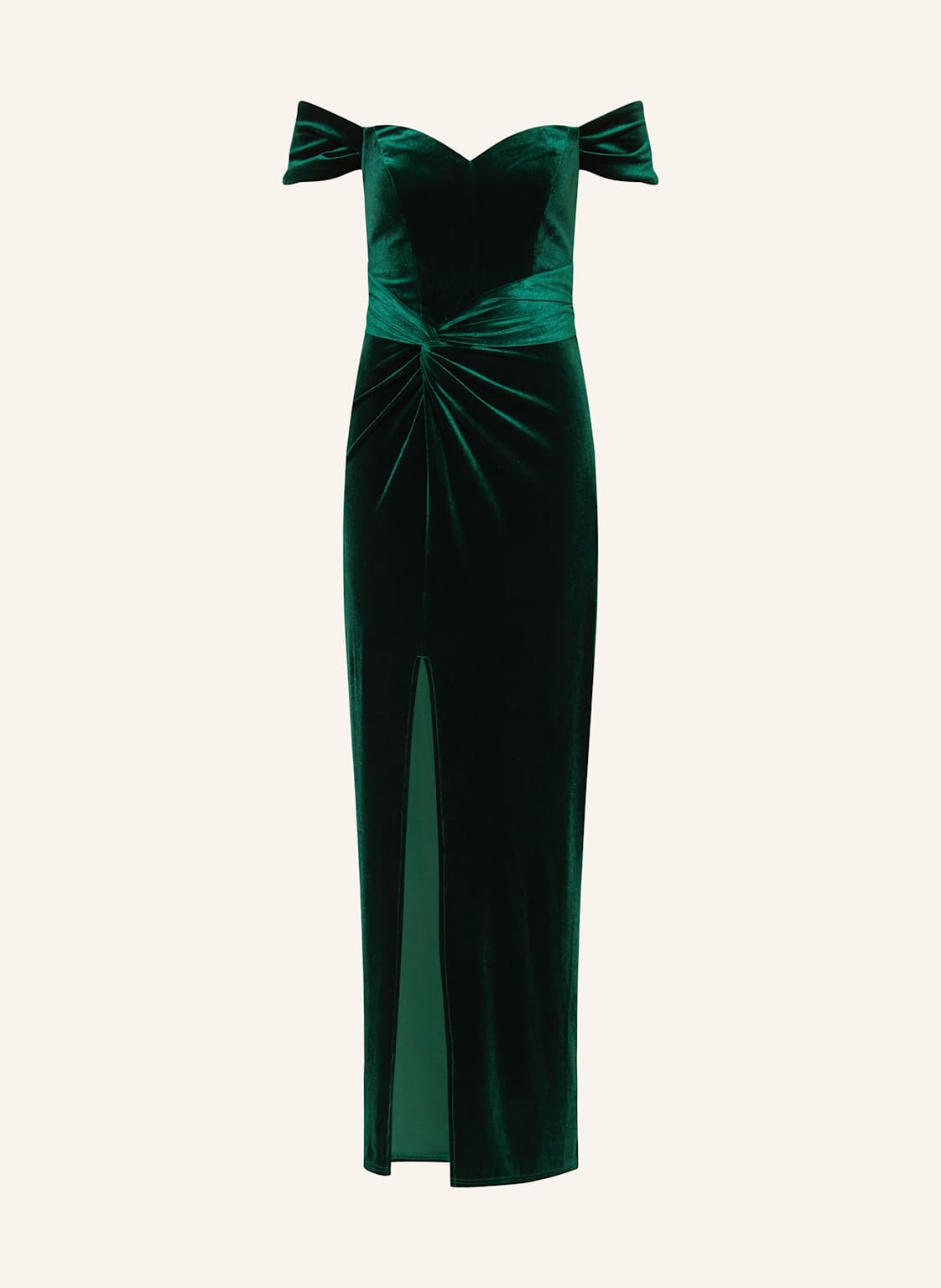 Lipsy Abendkleid Aus Samt gruen von Lipsy