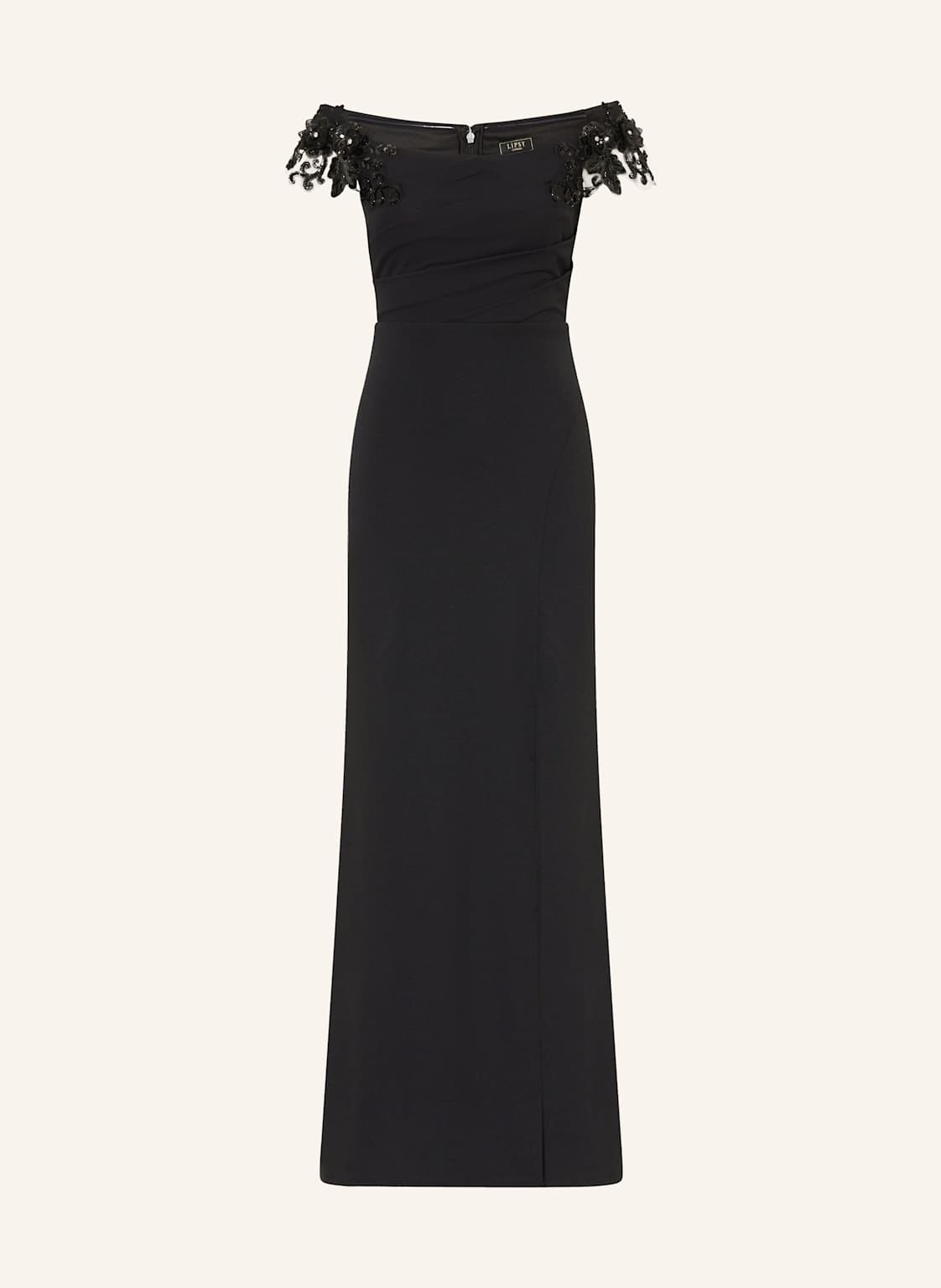 Lipsy Abendkleid Mit Spitze Und Schmucksteinen schwarz von Lipsy