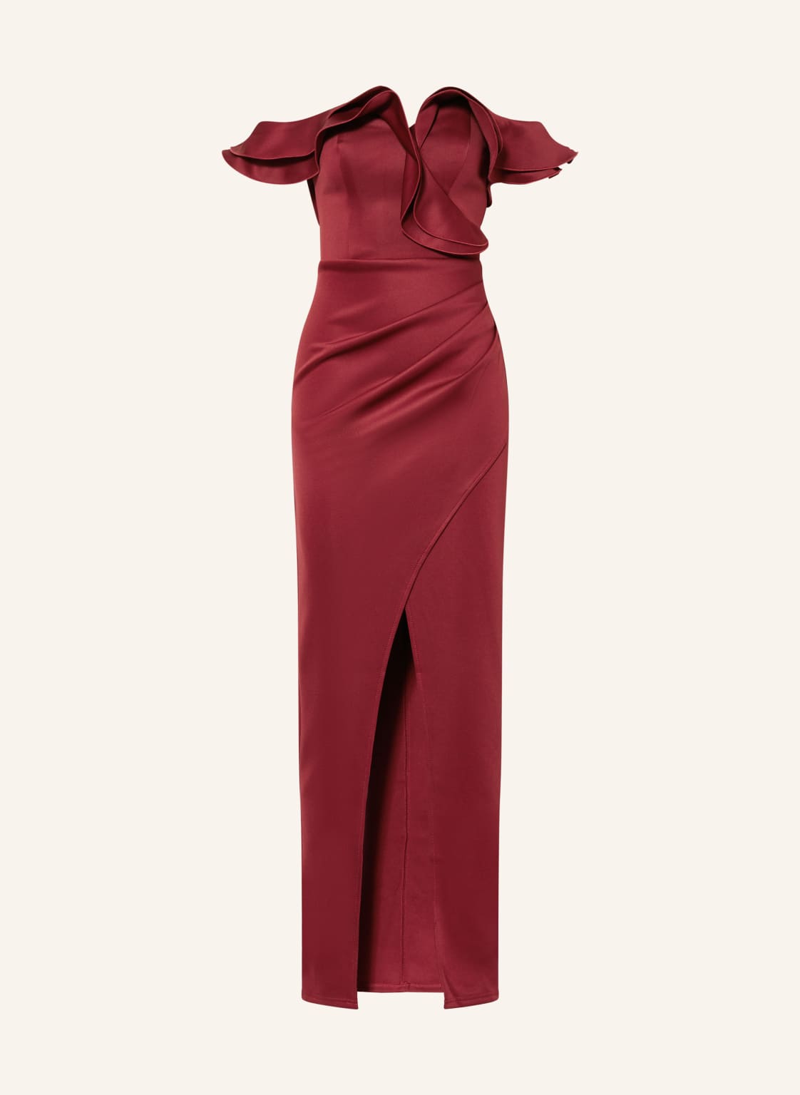 Lipsy Abendkleid Mit Volants rot von Lipsy