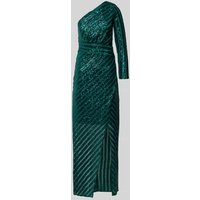 Lipsy Abendkleid mit Paillettenbesatz in Dunkelgruen, Größe 42 von Lipsy