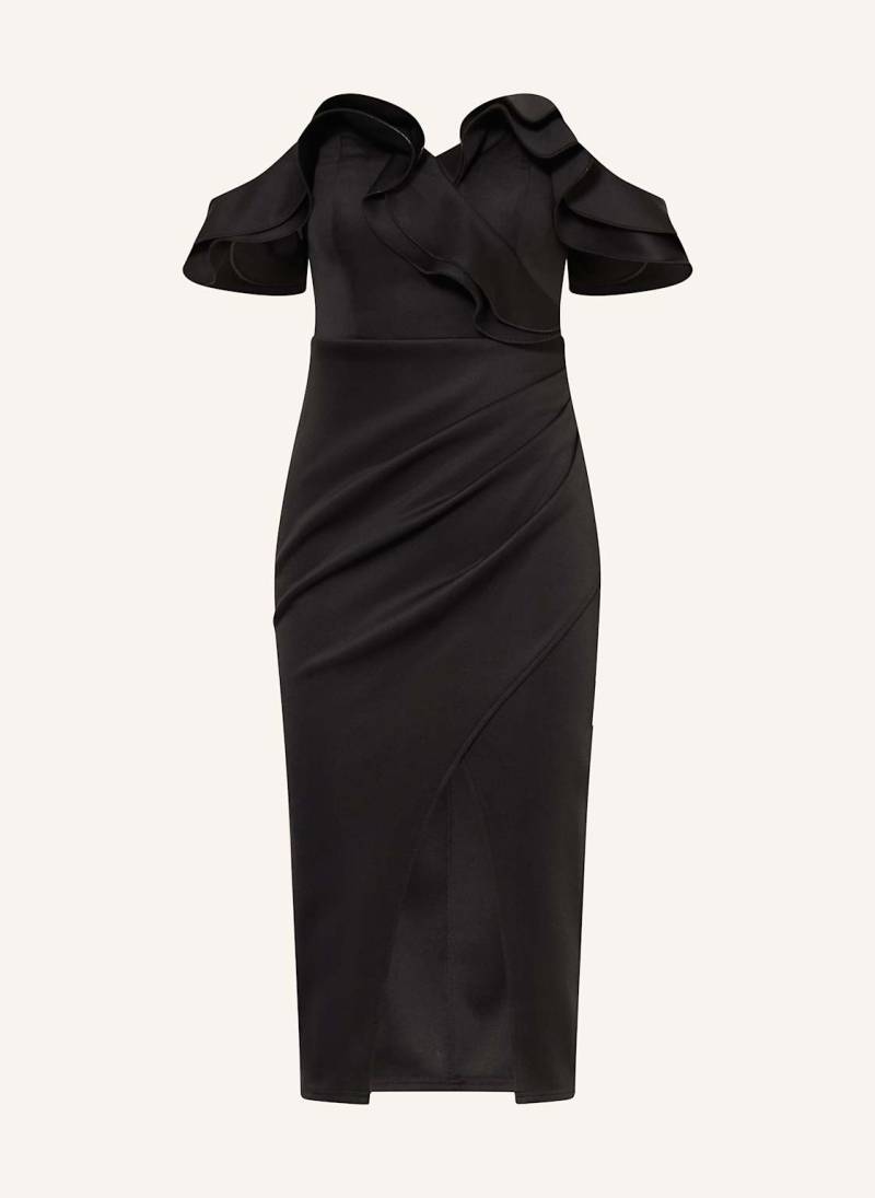 Lipsy Cocktailkleid Mit Volants schwarz von Lipsy