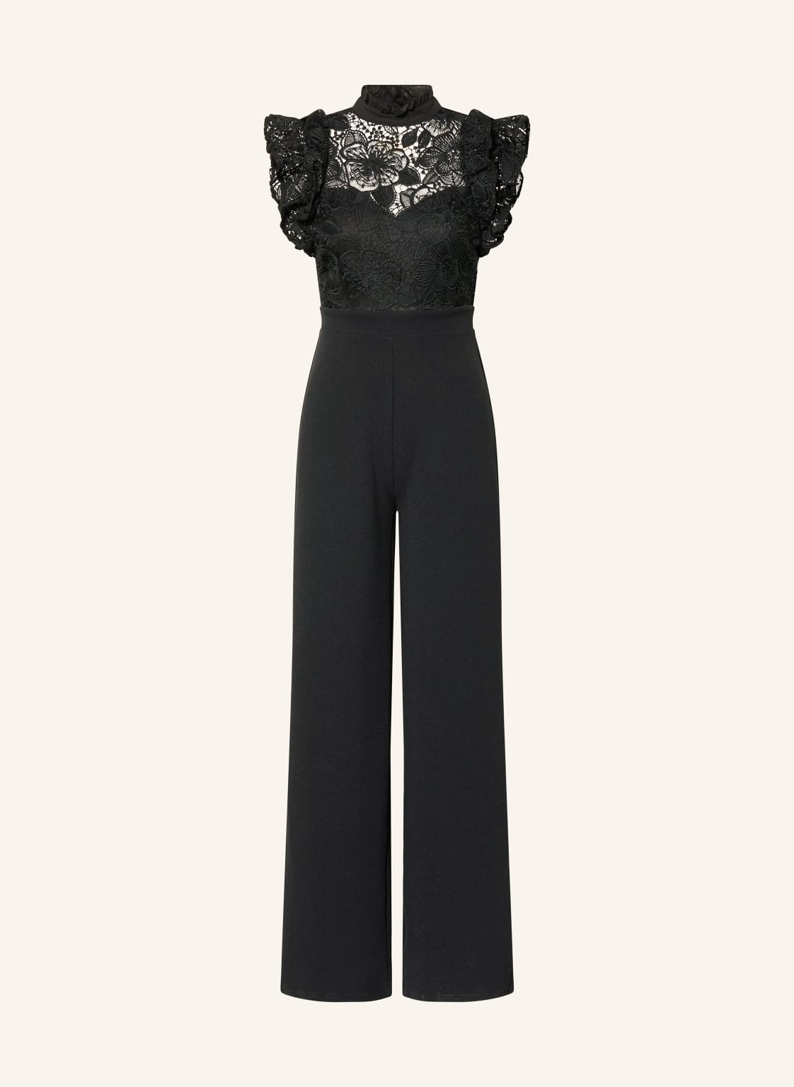 Lipsy Jumpsuit Mit Spitze schwarz von Lipsy