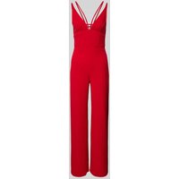 Lipsy Jumpsuit mit V-Ausschnitt in Rot, Größe 42 Lipsy Jumpsuit mit V-Ausschnitt in Rot, Größe 42 von Lipsy