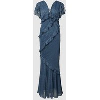 Lipsy Maxikleid mit Volants und Schnürung in Graphit, Größe 36 Lipsy Maxikleid mit Volants und Schnürung in Graphit, Größe 36 von Lipsy