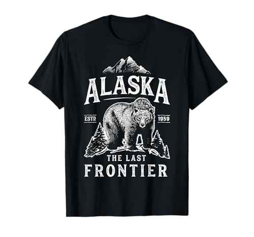 Alaska The Last Frontier Bär Home T Shirt Herren Frauen Geschenke T-Shirt Alaska The Last Frontier Bär Home T Shirt Herren Frauen Geschenke T-Shirt von Lique Alaska