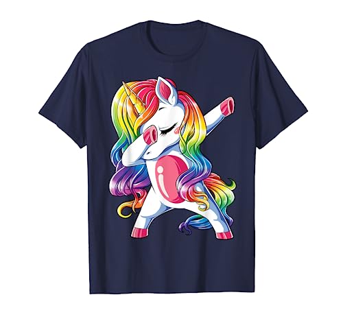 Dabbing Unicorn T shirt Girls Kids Women Rainbow Unicorns von Unicorn Squad Co