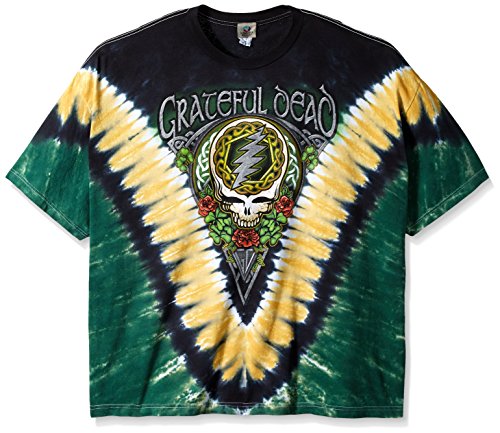 Liquid Blue Herren Grateful Dead Shamrock Tie Dye T-Shirt, Batik, 4X-Groß von Liquid Blue