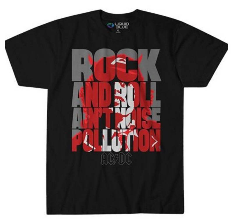 Liquid Blue T-Shirt AC/DC - Noise Pollution mit lizensiertem Print von Liquid Blue