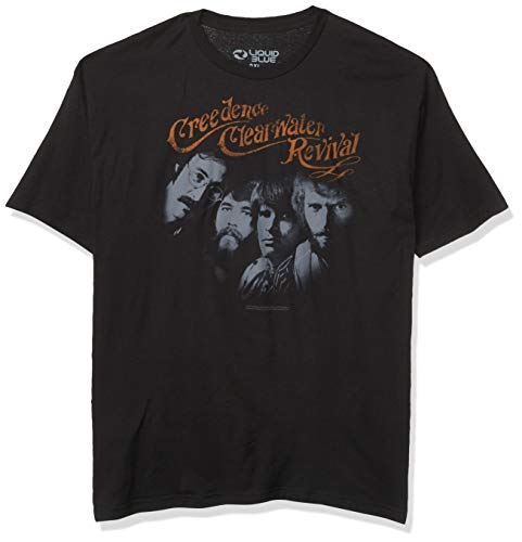 Liquid Blue Unisex-Erwachsene Creedence Clearwater Revival Pendulum T-Shirt, anthrazit, Groß von Liquid Blue