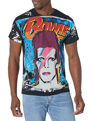 Liquid Blue Unisex-Erwachsene David Bowie Ziggy Havoc T-Shirt, schwarz, Large von Liquid Blue