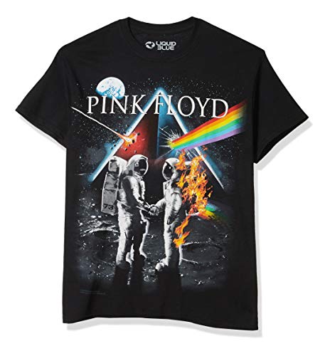 Liquid Blue Unisex-Erwachsene Pink Floyd Bright Side of The Moon T-Shirt, schwarz, X-Large von Liquid Blue