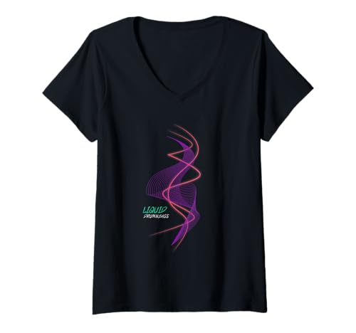 Damen Liquid Drum und Bass Dubstep DnB T-Shirt mit V-Ausschnitt Damen Liquid Drum und Bass Dubstep DnB T-Shirt mit V-Ausschnitt von Liquid Drum N Bass Gift
