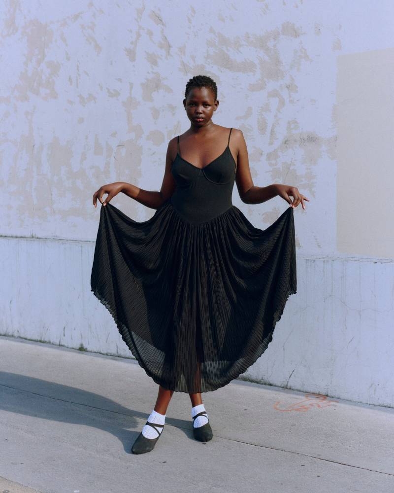 90Er Jahre Sportmax Balconette Bodysuit Schwarzes Kleid von LiquidDays