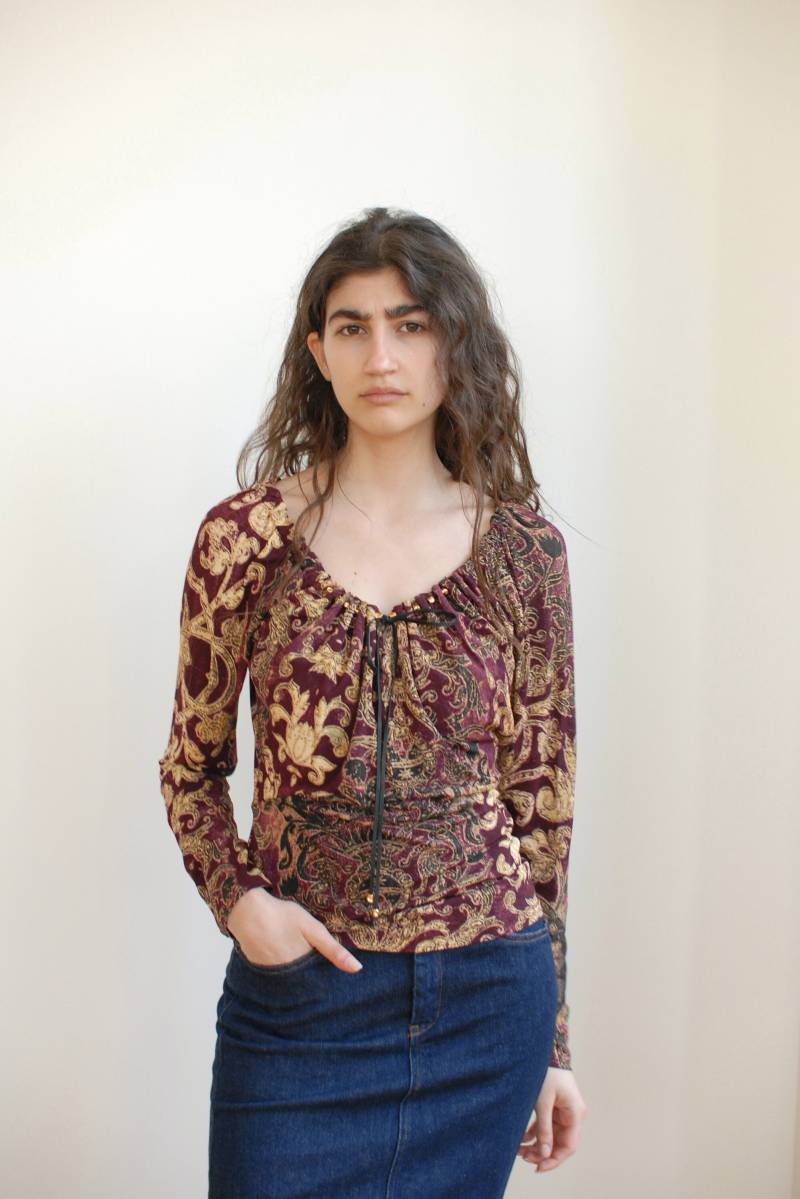 H/W 2004 Cavalli Hemd Mit Arabesque-Barock-Print von LiquidDays