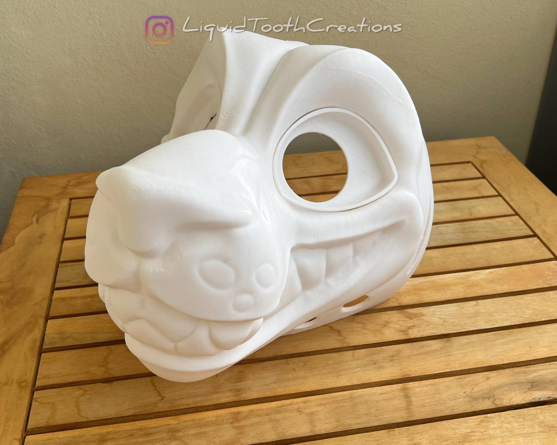 Toothy Feline 3D Gedruckte Fursuit Headbase Toothy Feline 3D Gedruckte Fursuit Headbase von LiquidToothCreations