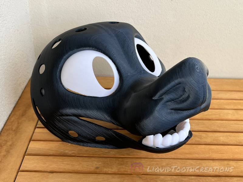 Ultra Toony Canide Fursuit 3D Gedruckte Head Base Ultra Toony Canide Fursuit 3D Gedruckte Head Base von LiquidToothCreations