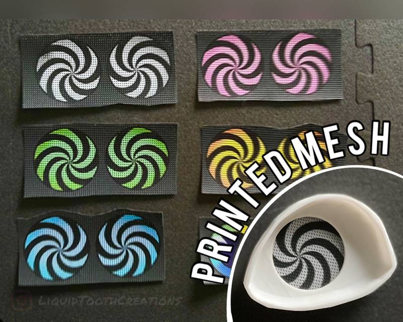 Vorgefertigtes Spiral Fursuit Eye Mesh von LiquidToothCreations