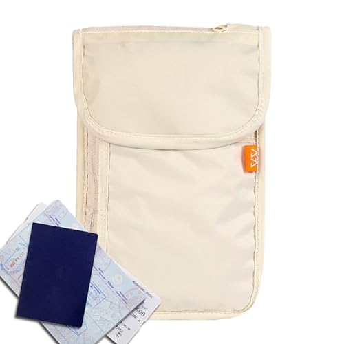 Dokumenten Organizer Pass Tasche Hals Reise Etui - | Wasserfest Handy Beutel Sicherheit Geldbörse Für Damen Herren Urlaub Flughafen Reisen Outdoor Wandern Tickets Büro Freizeit Zuhause Schutz von Liqzirtu